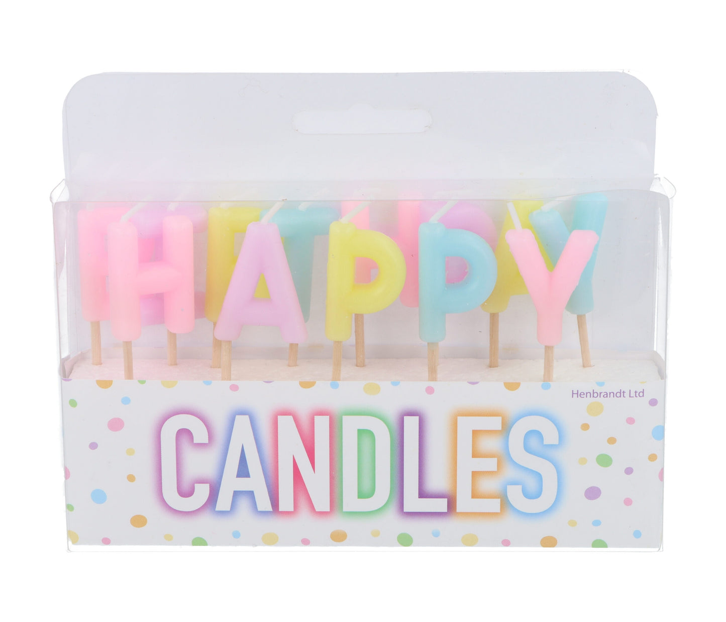 Pastel Happy Birthday Candle Set