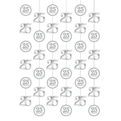 Silver Anniversary String Decorations