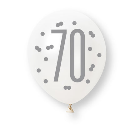 70th Birthday Blue Mixed Balloons