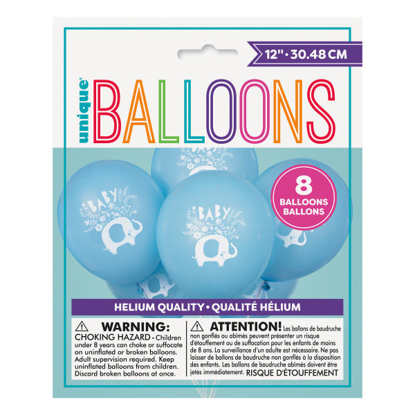 Blue Elephant Baby Balloons