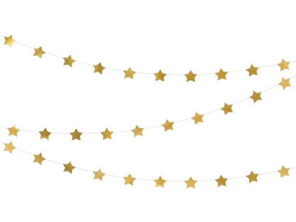 Gold Star Foil Garland