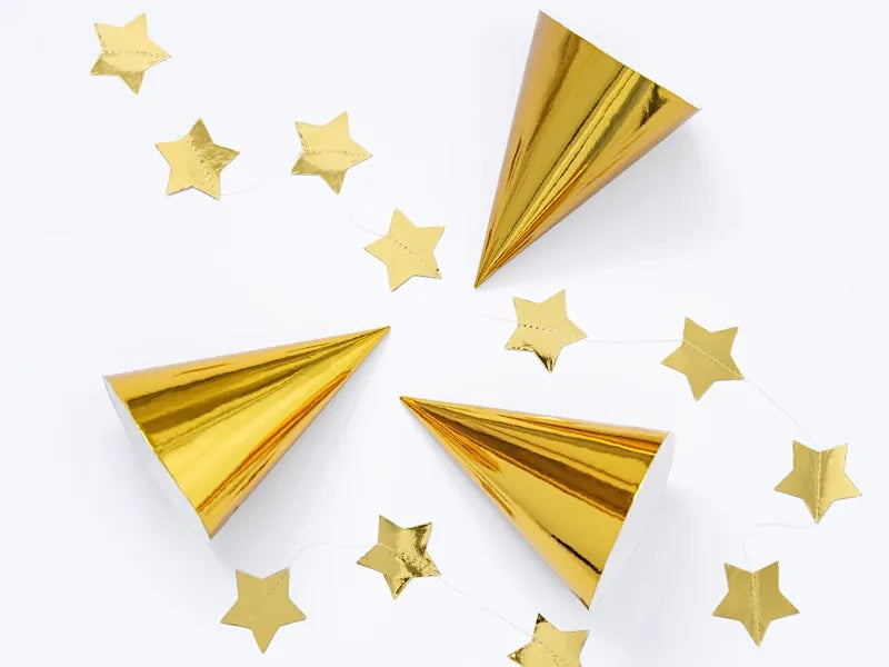 Gold Star Foil Garland