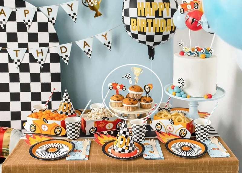 4 Racing Themed Cake Toppers