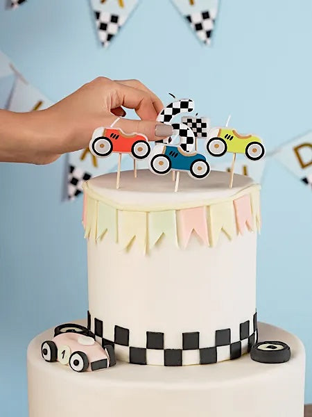 Racing Cars Candle Set