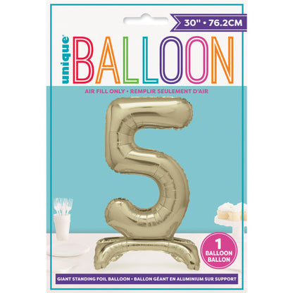 Gold 50 Standing Balloons