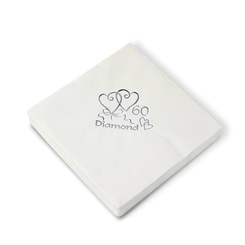 Diamond Anniversary Napkins
