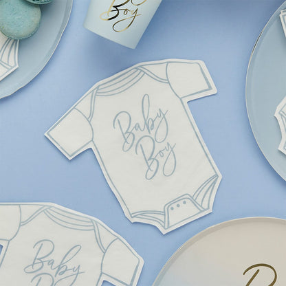 Baby Boy Babygrow Napkins