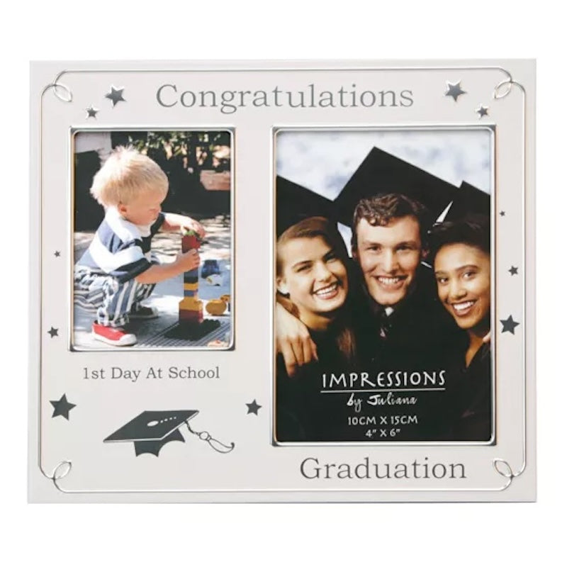 Graduation Double Photo Frame