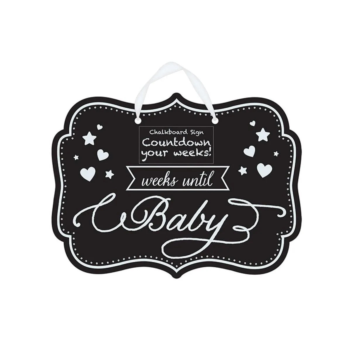 Baby Countdown Chalkboard Sign