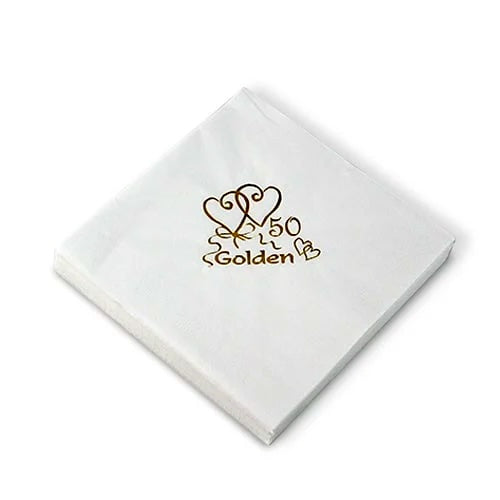 Golden Anniversary Napkins
