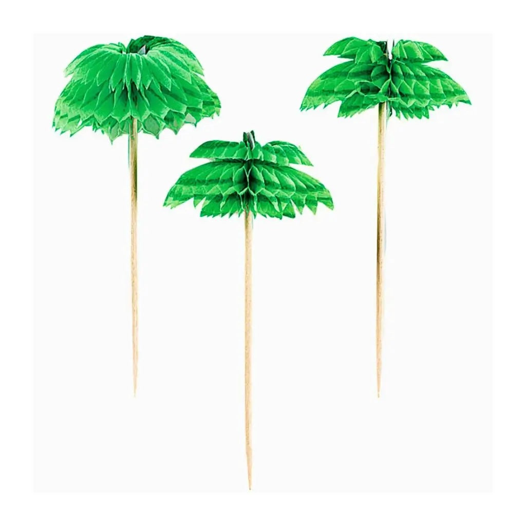 12 Honeycomb Palm Tree Picks