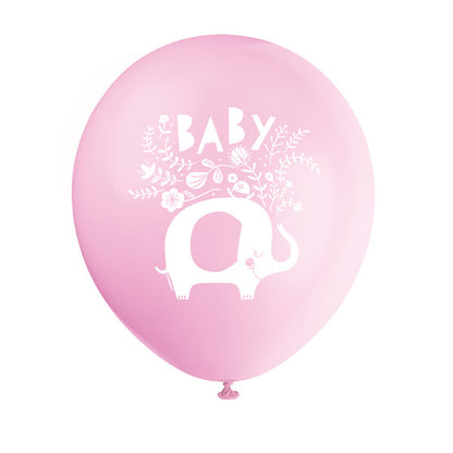 Pink Elephant Baby Balloons