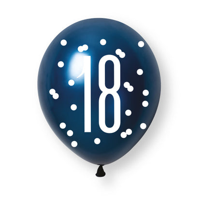 18th Birthday Blue Mixed Balloons