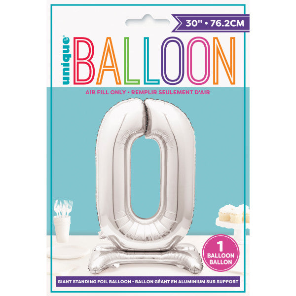 Silver 60 Standing Balloons
