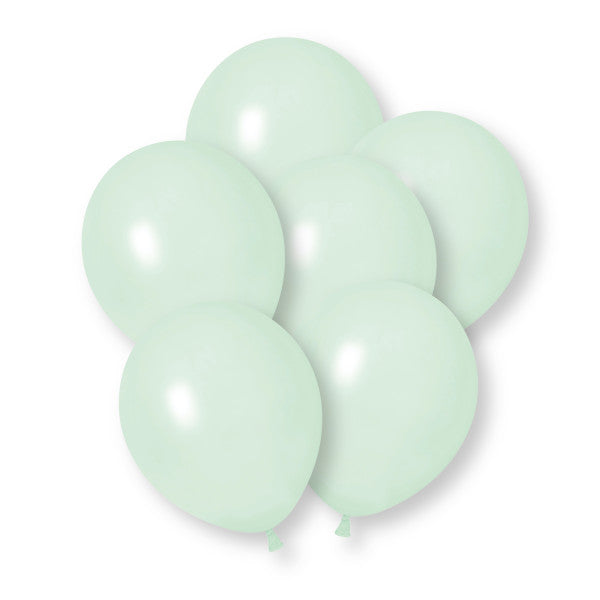 Macaron Green Balloons - 10 Pack