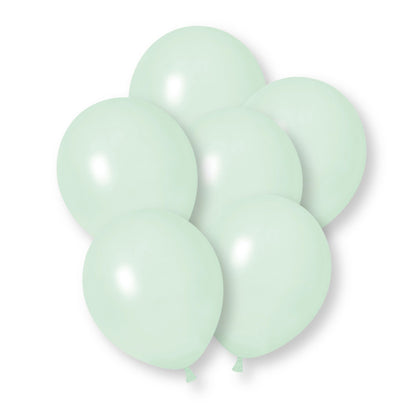 Macaron Green Balloons - 10 Pack