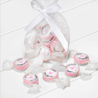 Pink 'Just Married' Rock Sweets