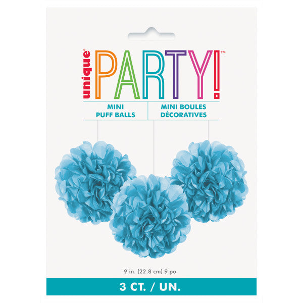 Blue Mini Fluffy Pom Poms