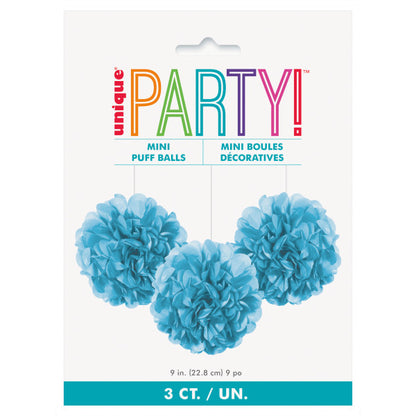 Blue Mini Fluffy Pom Poms
