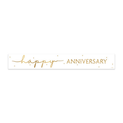 Happy Anniversary Foil Banner