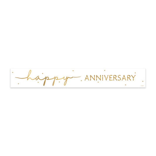 Happy Anniversary Foil Banner