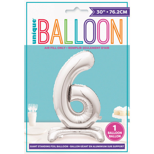 Silver 60 Standing Balloons