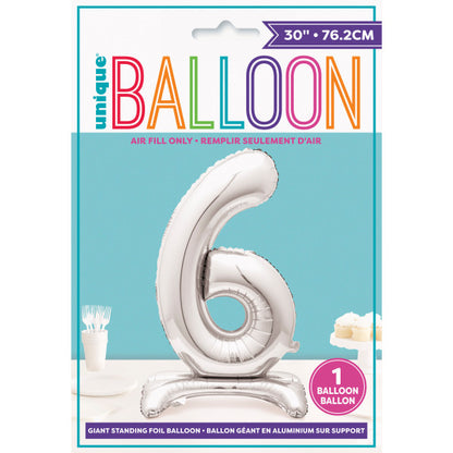 Silver 60 Standing Balloons