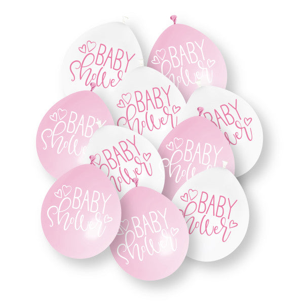 Pink Baby Shower Balloons