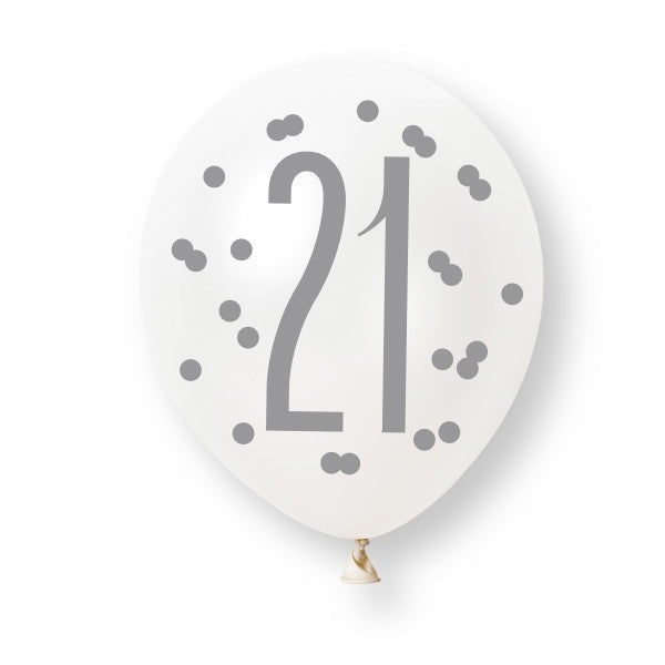 21st Birthday Pink & Purple Mixed Balloons
