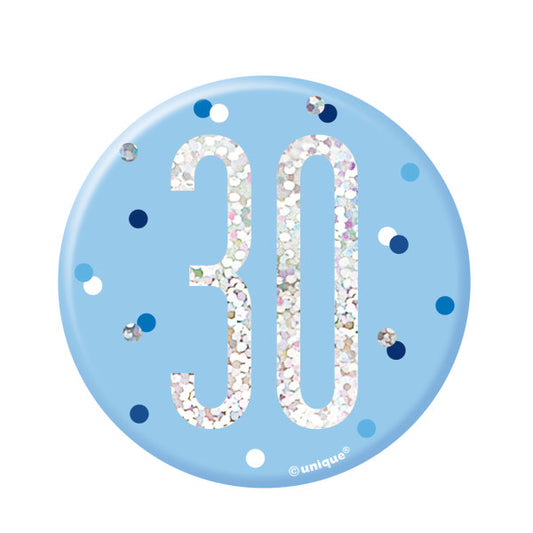 30th Birthday Blue Badge