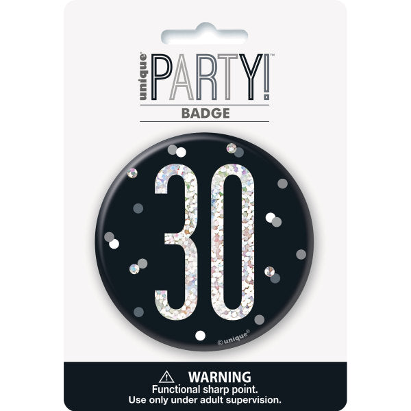 30th Birthday Black Badge
