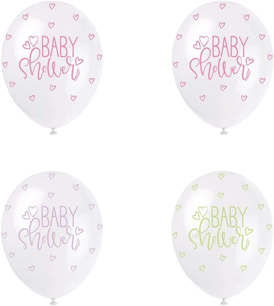 Pastel Multicoloured Baby Shower Balloons