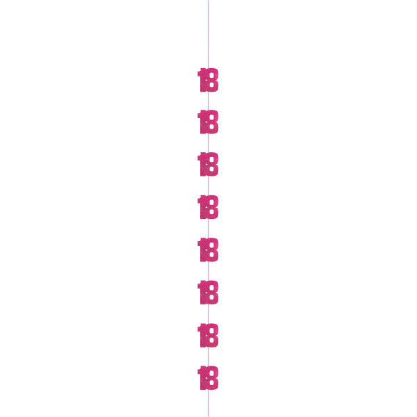 18th Birthday Pink Hanging Strings