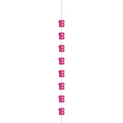 18th Birthday Pink Hanging Strings