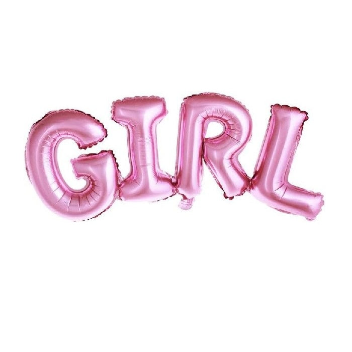 Pink GIRL Foil Balloon