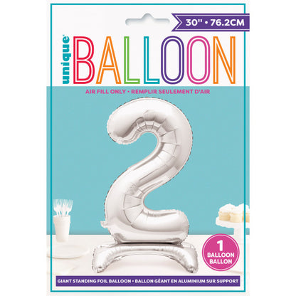 Silver 25 Standing Balloons