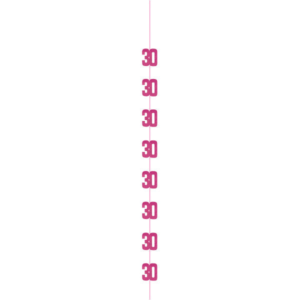 30th Birthday Pink Hanging Strings
