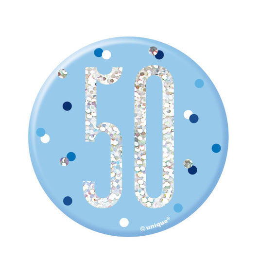 50th Birthday Blue Badge