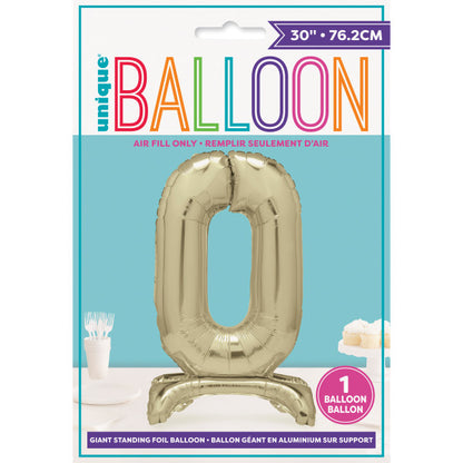 Gold 50 Standing Balloons