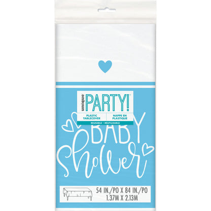 Blue Baby Shower Table Cover