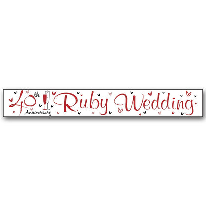 Ruby Anniversary Banner