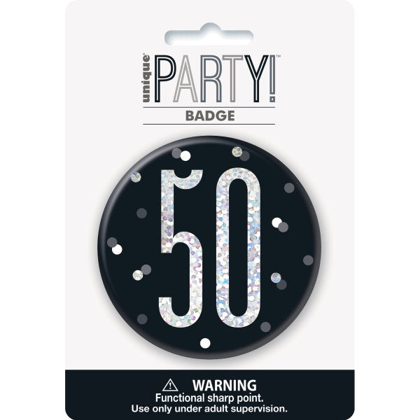 50th Birthday Black Badge