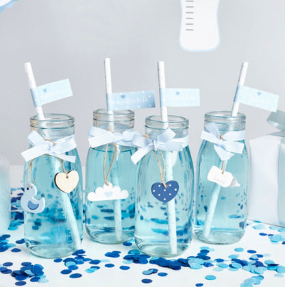 Blue Mini Wooden Baby Charms