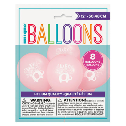 Pink Elephant Baby Balloons