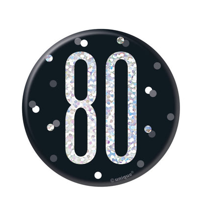 80th Birthday Black Badge