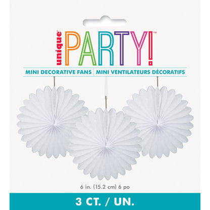 White Mini Decorative Fans