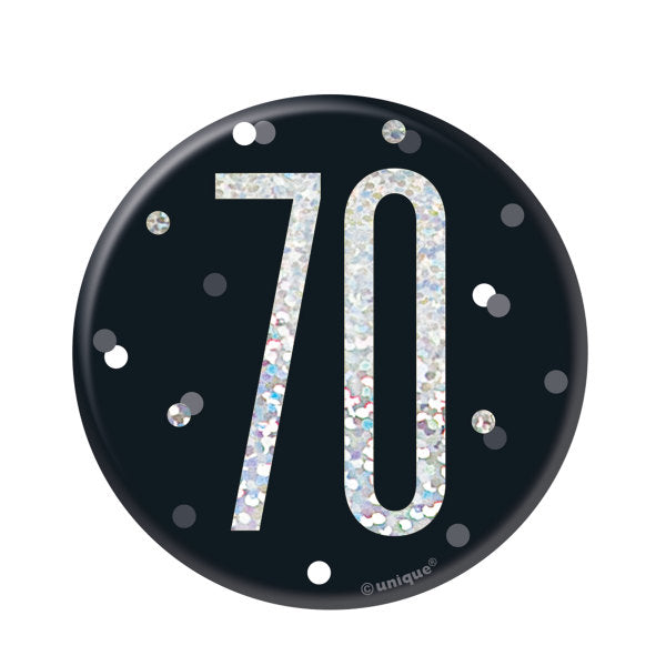 70th Birthday Black Badge