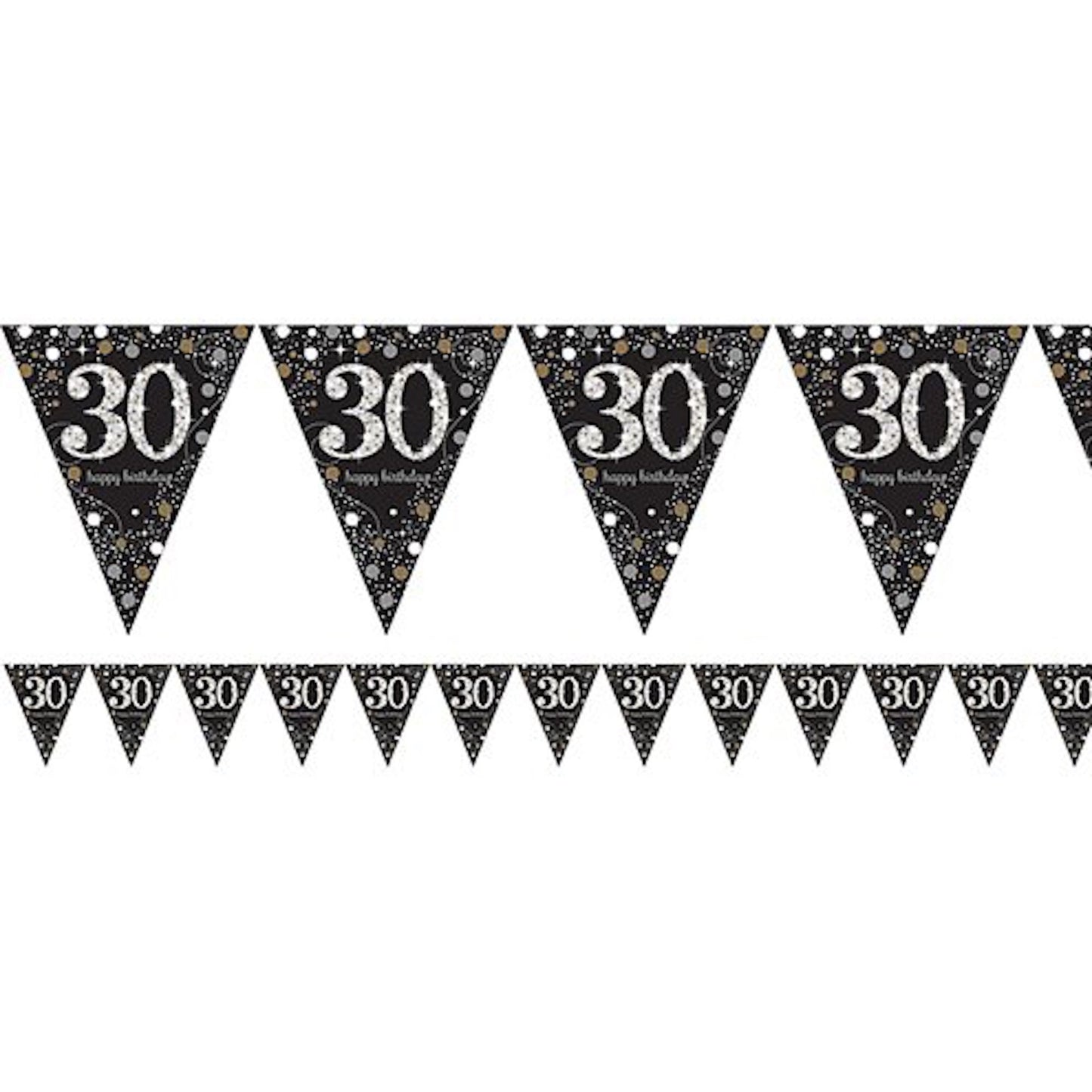 30th Birthday Prismatic Foil Bunting