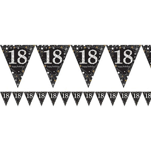 18th Birthday Prismatic Foil Bunting