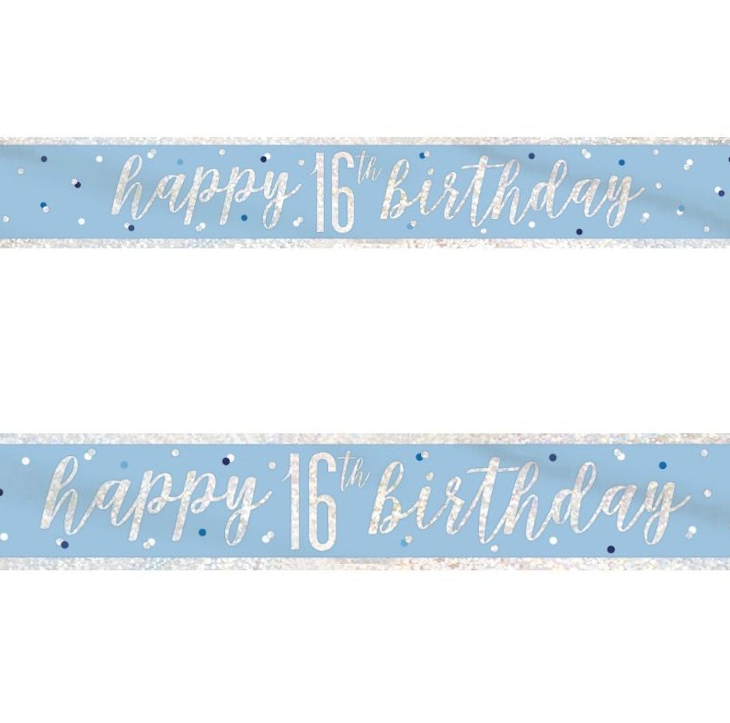 16th Birthday Blue Banner